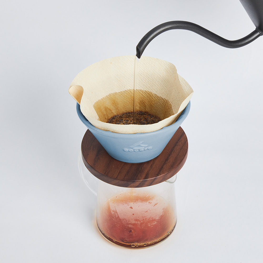 咖啡事-Intuit直覺濾杯(無把)_1入組(藍)+木架