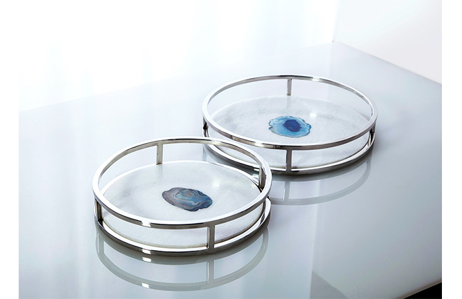 藍晶大理石圓托盤