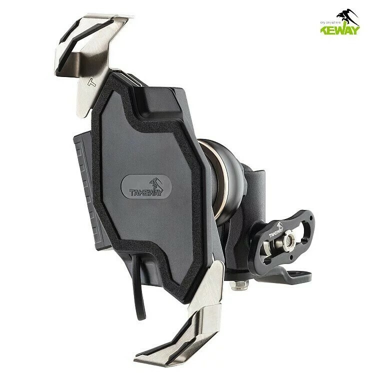 TAKEWAY LA3-PH06-AnvR 防盜 無線充電版 逆磁浮 手機導航架 後照鏡版本