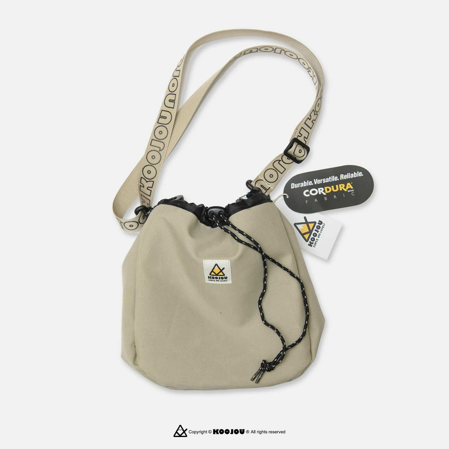 KID ® KOOJOU 羔羊毛雙面肩背小包