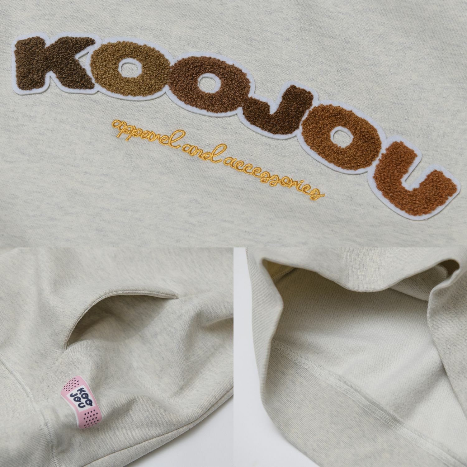 KID ® KOOJOU 毛巾繡大學T