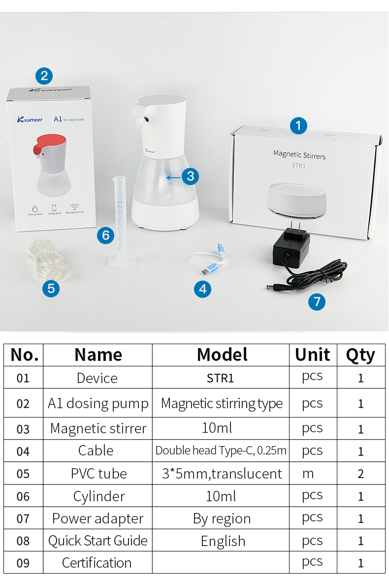 Kamoer A1 With STR1 Magnetic Stirrer