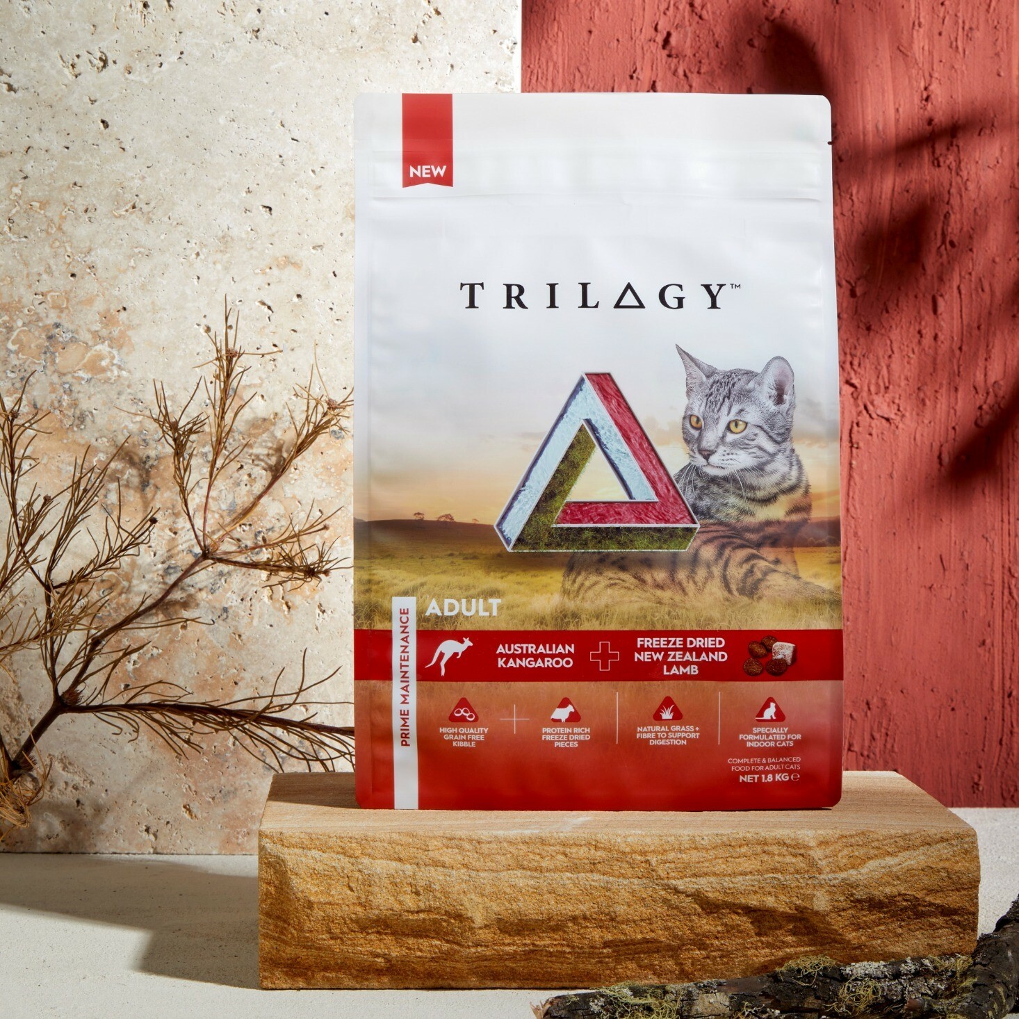 TRILOGY™ 奇境 (澳洲) 無穀凍乾糧【成貓糧】- 澳洲野生袋鼠＋5%紐西蘭羊肺凍乾 1.8kg