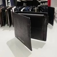 [S] MICHAEL KORS 36U9LHRF3L HARRISON BILLFOLD W COIN PKT LEATHER,BLACK, 193600149092 (SMK132)