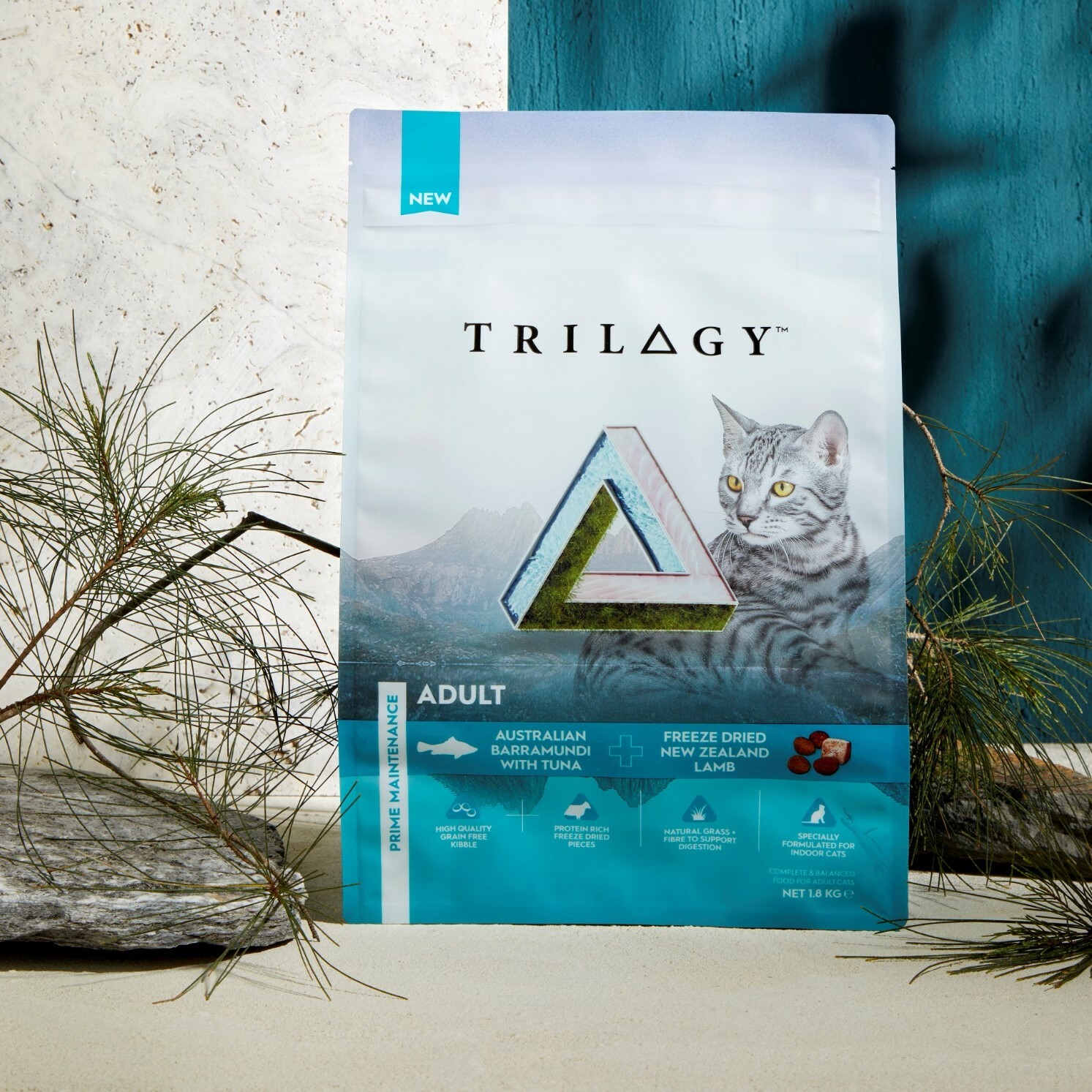 TRILOGY™ 奇境 (澳洲) 無穀凍乾糧【成貓糧】- 澳洲尖吻鱸魚及吞拿魚＋5%紐西蘭羊肺凍乾 1.8kg