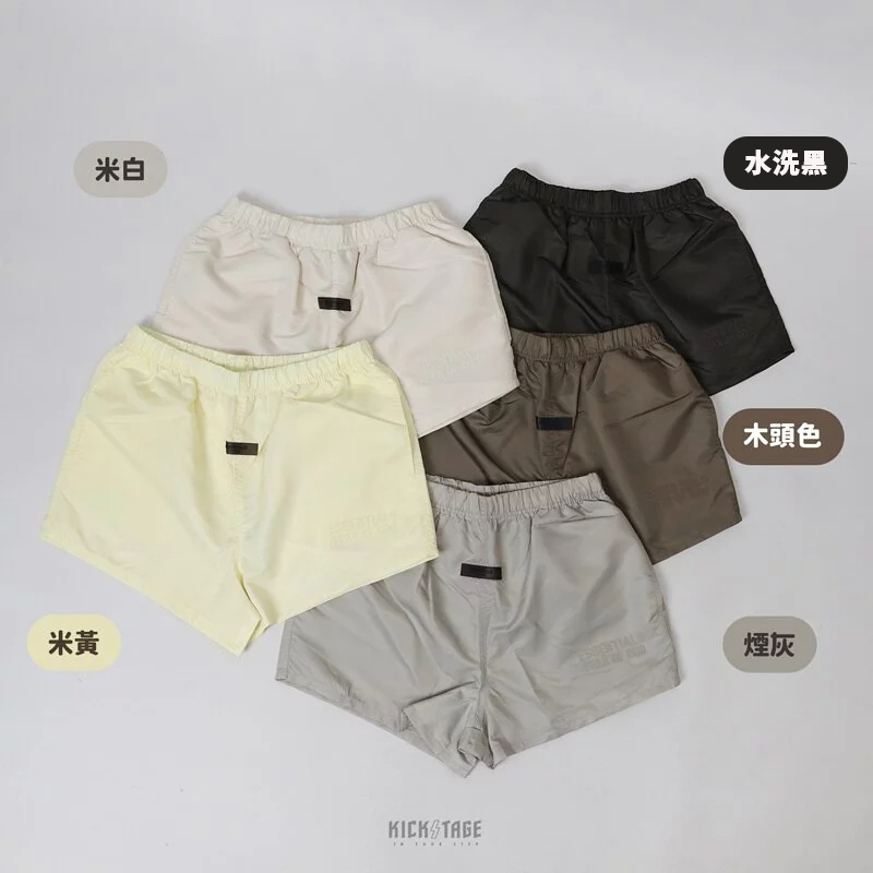 **特價商品售出不退換**FOG Fear Of God Essentials RUNNING SHORT 五色 亮面光澤 滑面 跑步短褲【160SU222020F】