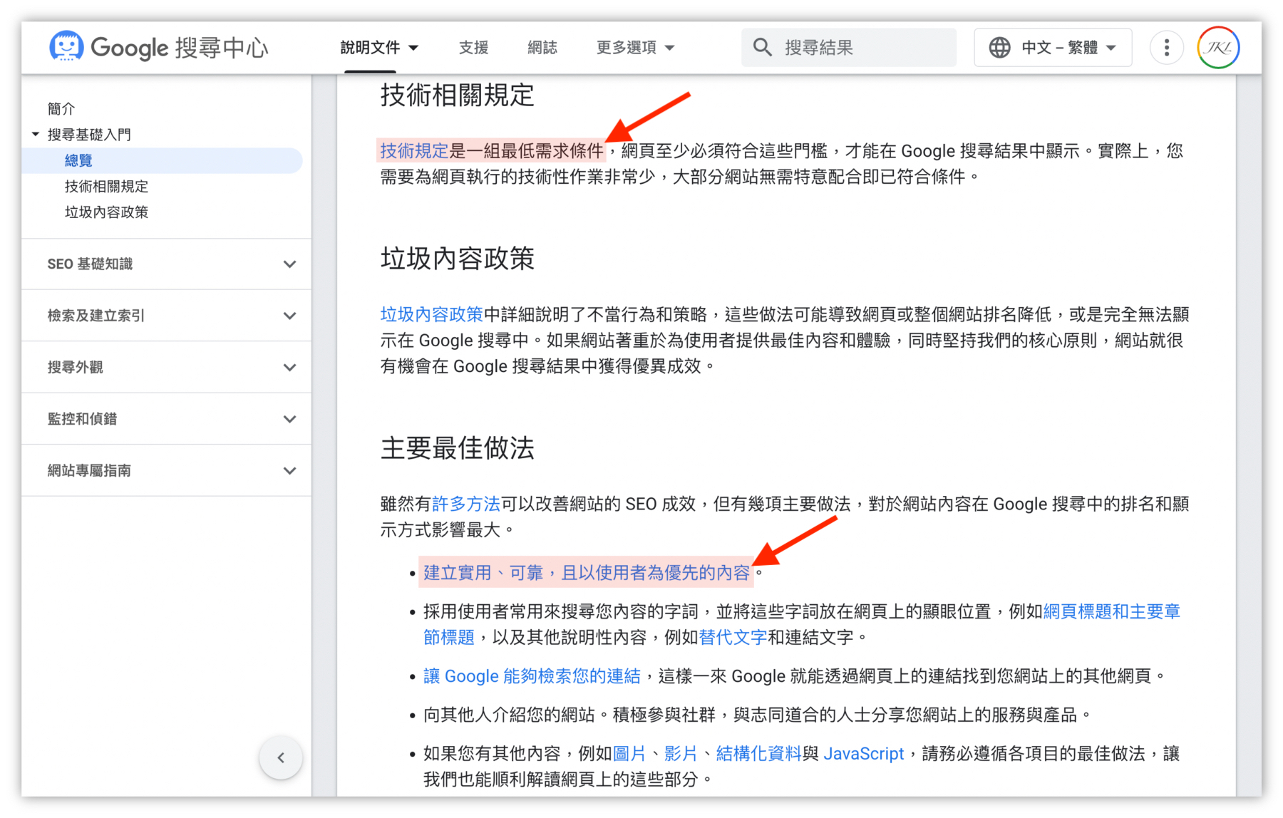 SEO是什麼-技術規定是一組最低需求條件