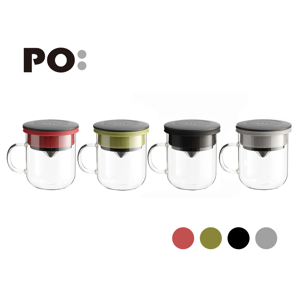 PO: 丹麥研磨過濾咖啡玻璃杯350ml 3.0 (共4色)