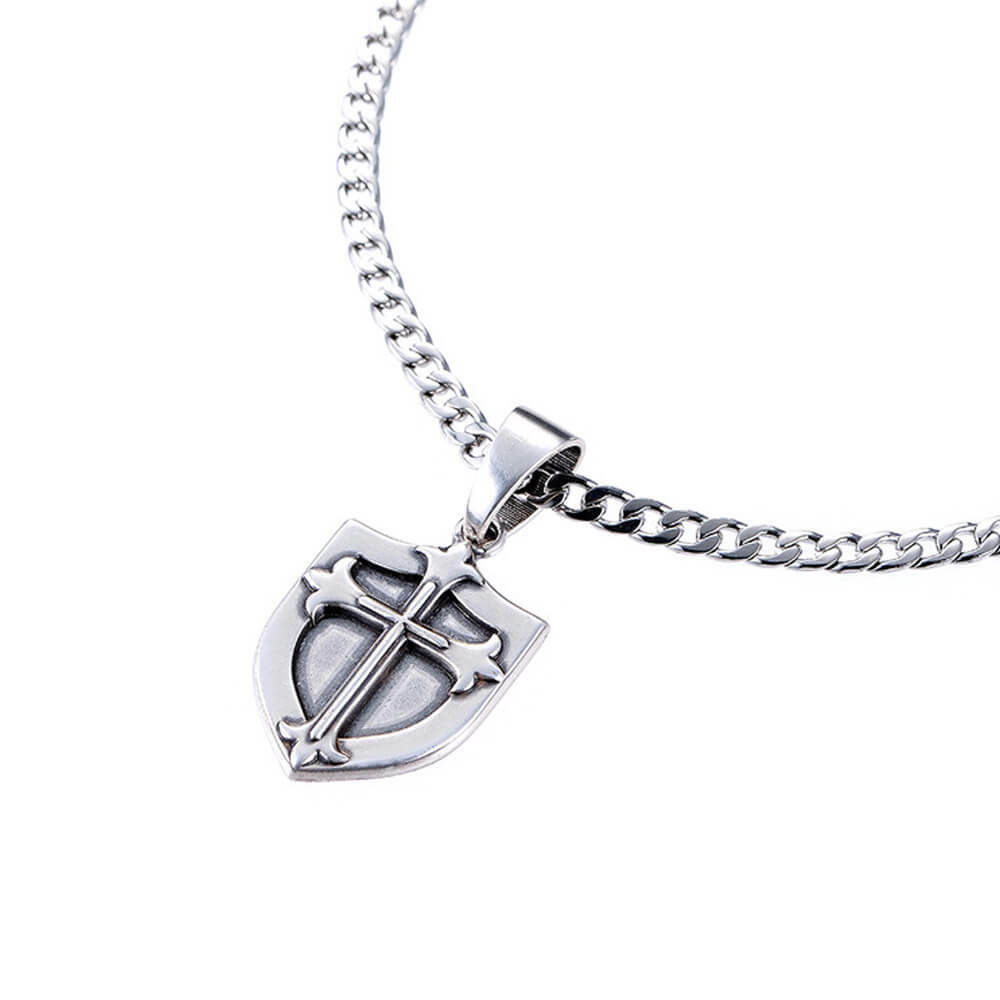 十字盾牌 個性項鍊/個性飾品/項鍊－快速出貨