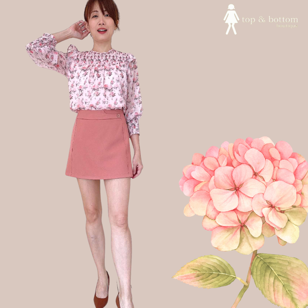 BUTTON FRONT SHORT SKORT