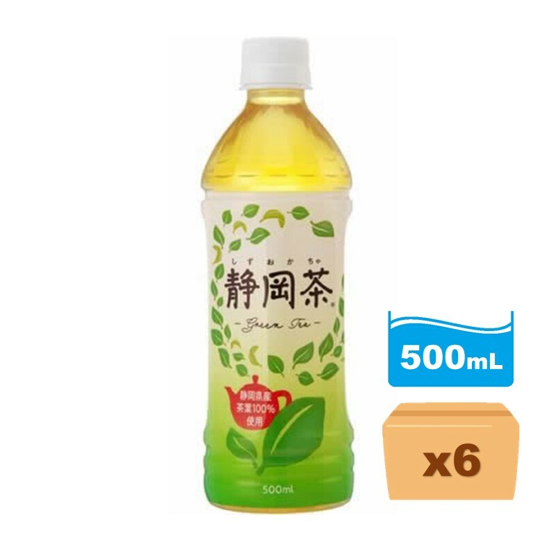 日本靜岡無糖綠茶 500ml x6
