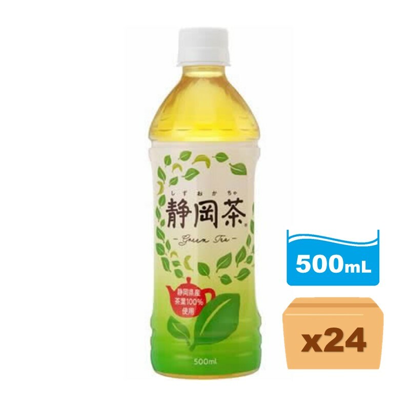 日本靜岡無糖綠茶 500ml x24支