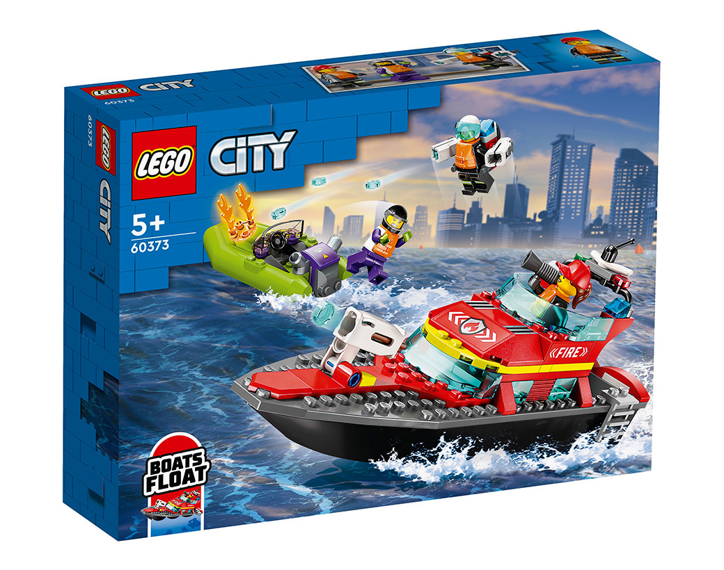[飛米樂高積木專賣店] LEGO 60373 City-消防救援船