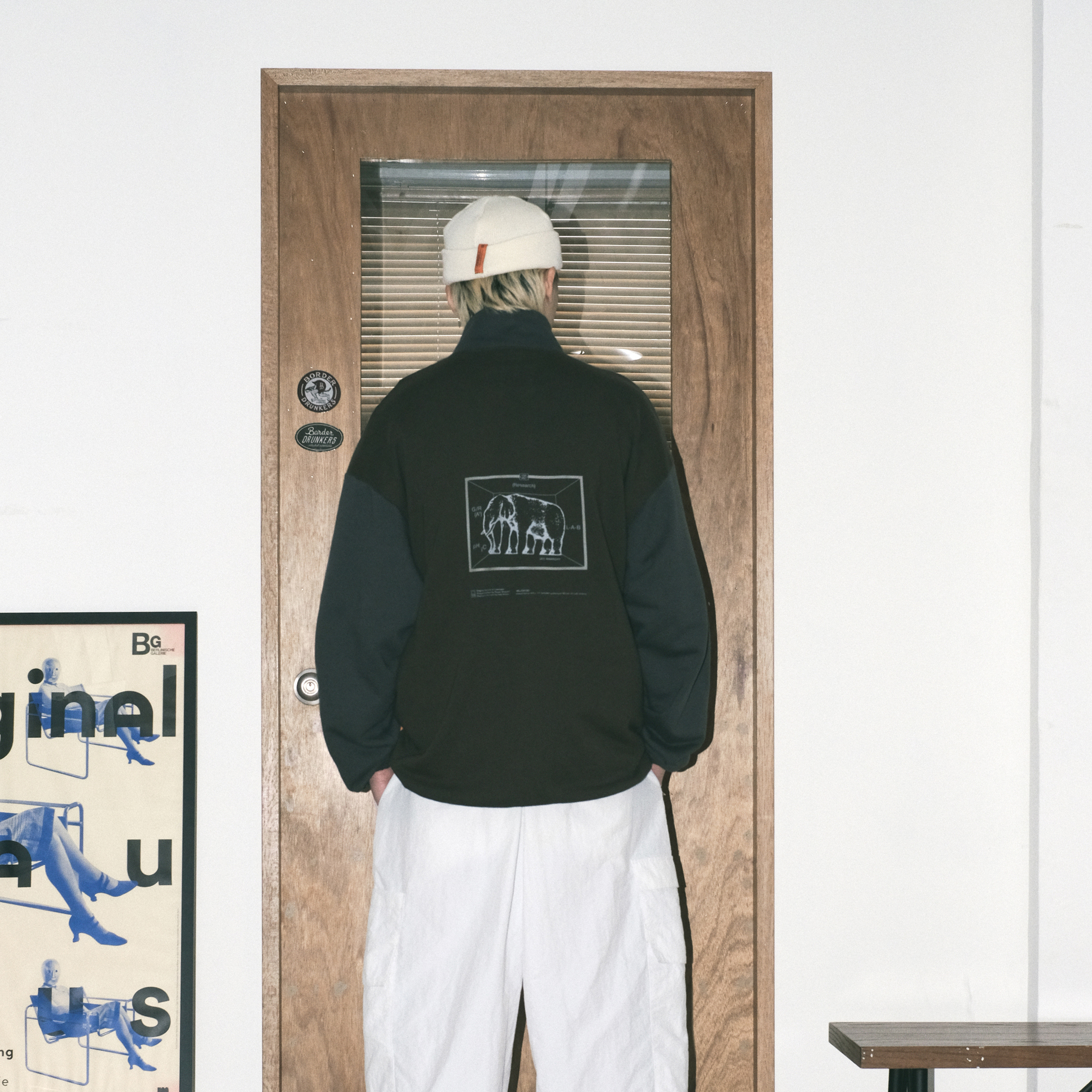 BWF-61 “B/PARADOX” Half Zip Sweat - Saturn