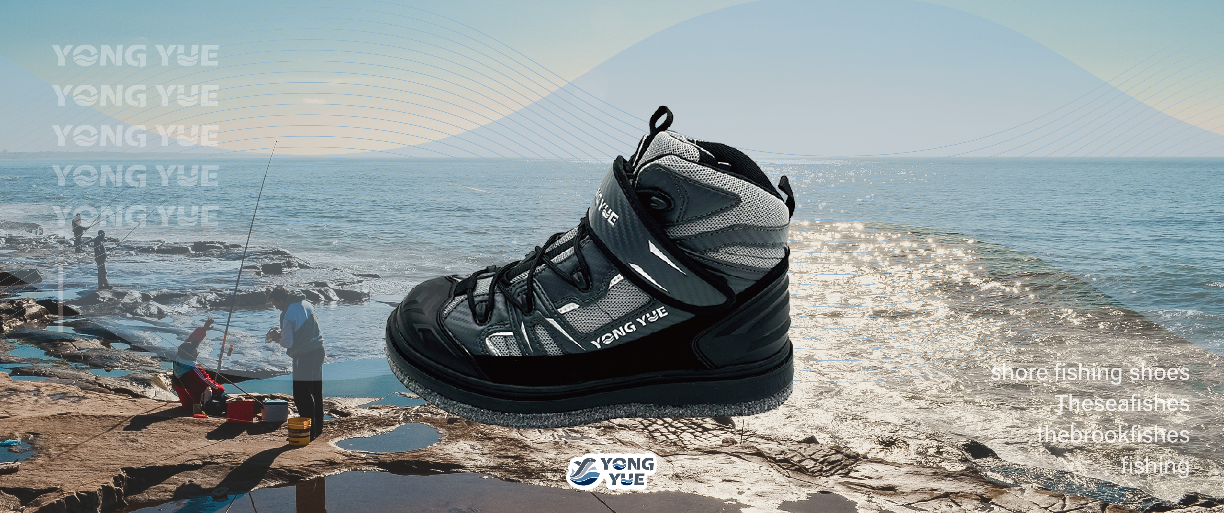 釣魚人必備運動型磯釣毛氈釘鞋