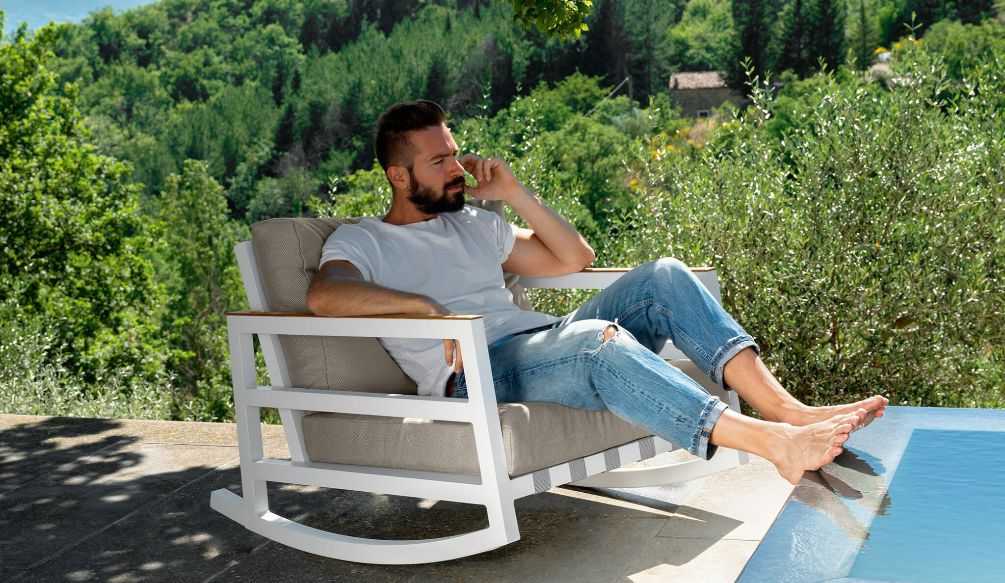 TALENTI ALABAMA//ALU ROCKING CHAIR