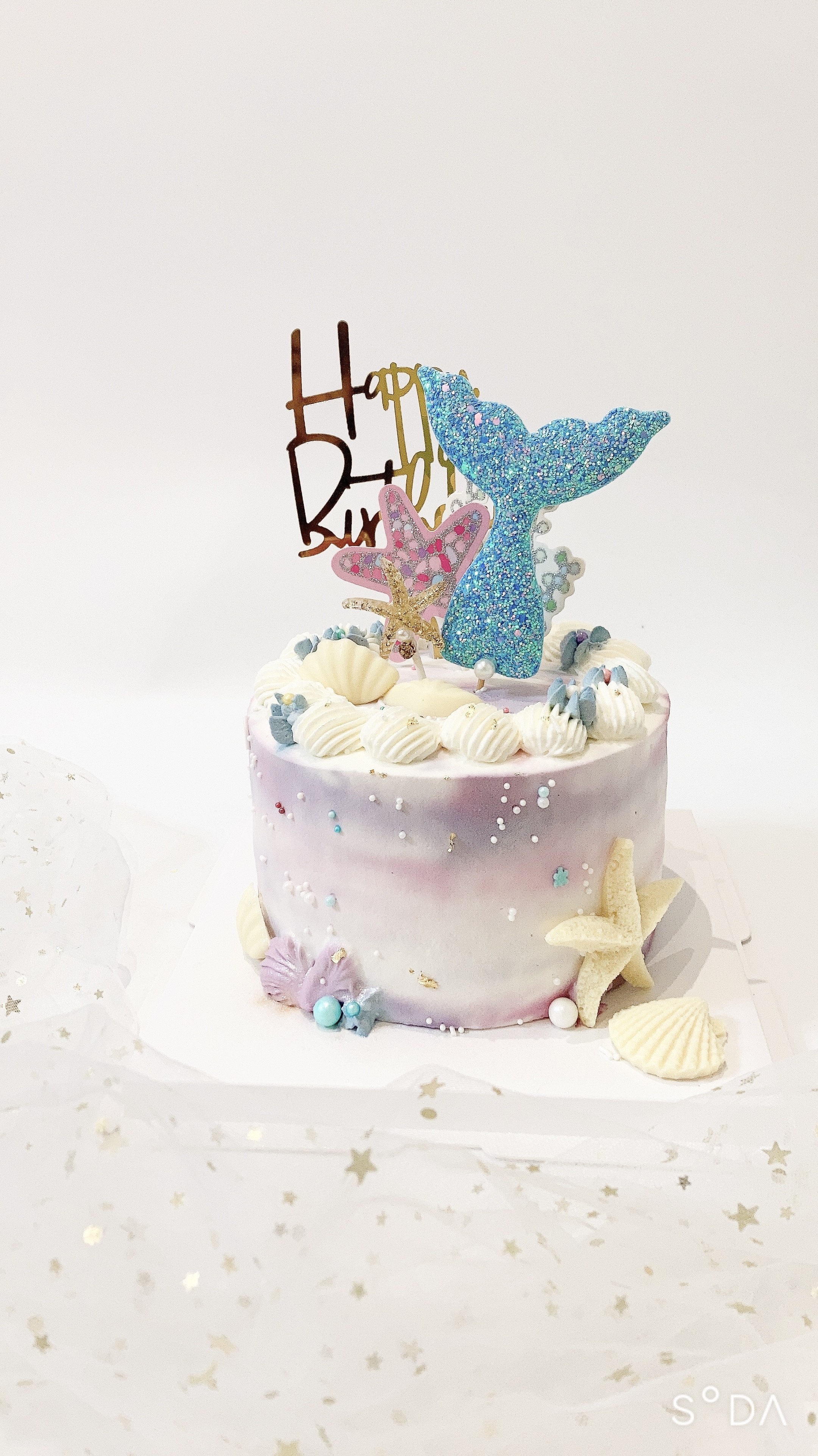 美人魚尾 (含巧克力貝殼)