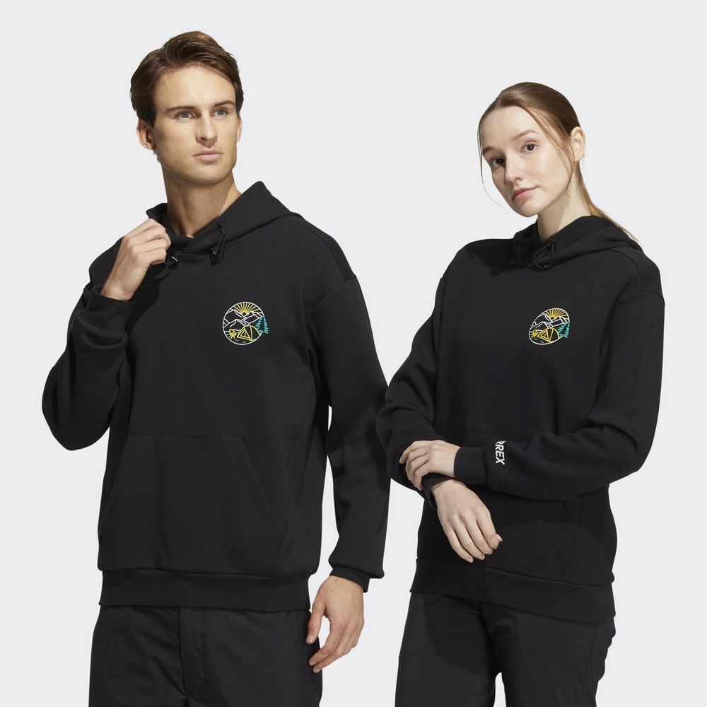 ADIDAS TERREX 男女 連帽T恤 黑HN2018 DEC-