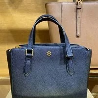[S] TORY BURCH EMERSON MINI TOP ZIP TOTE,BLACK, 138366-001 (STB334)