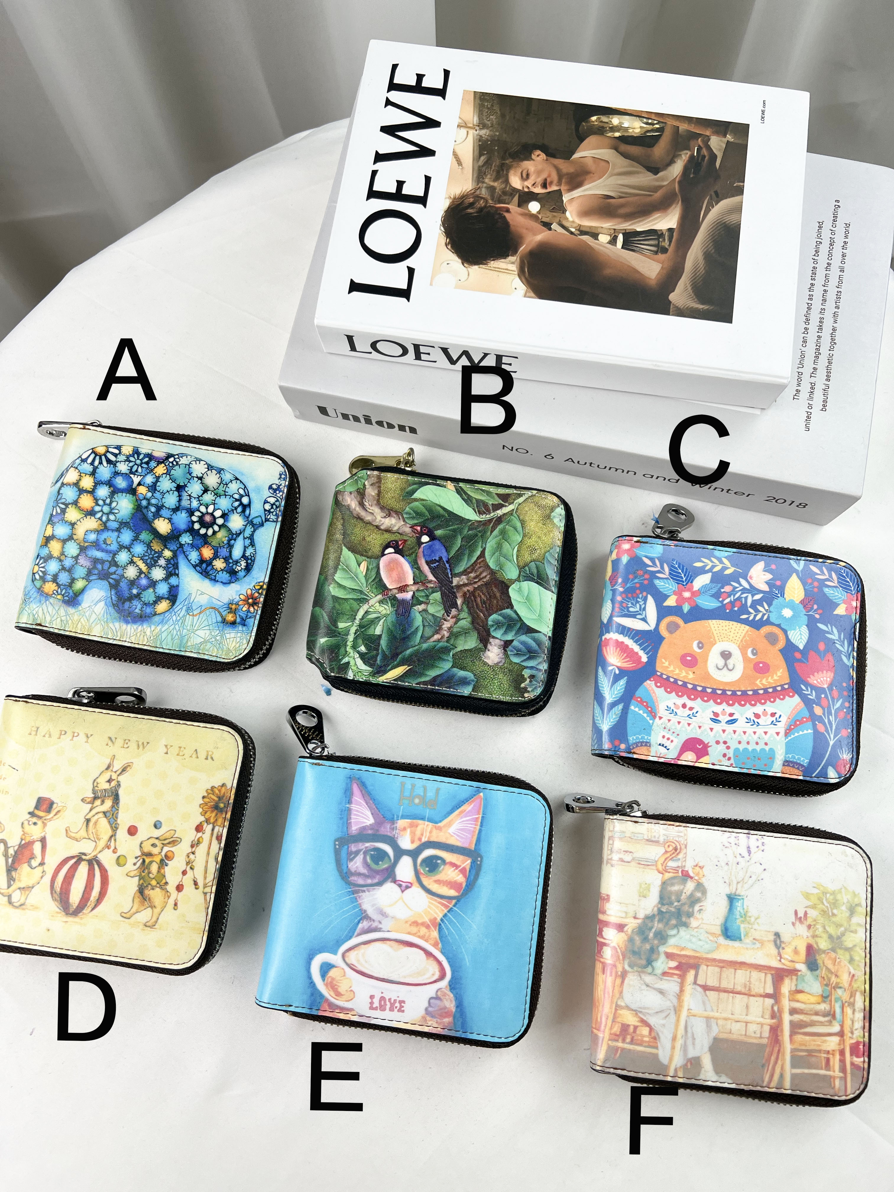 娃娃真皮牛皮短夾 #SM-079