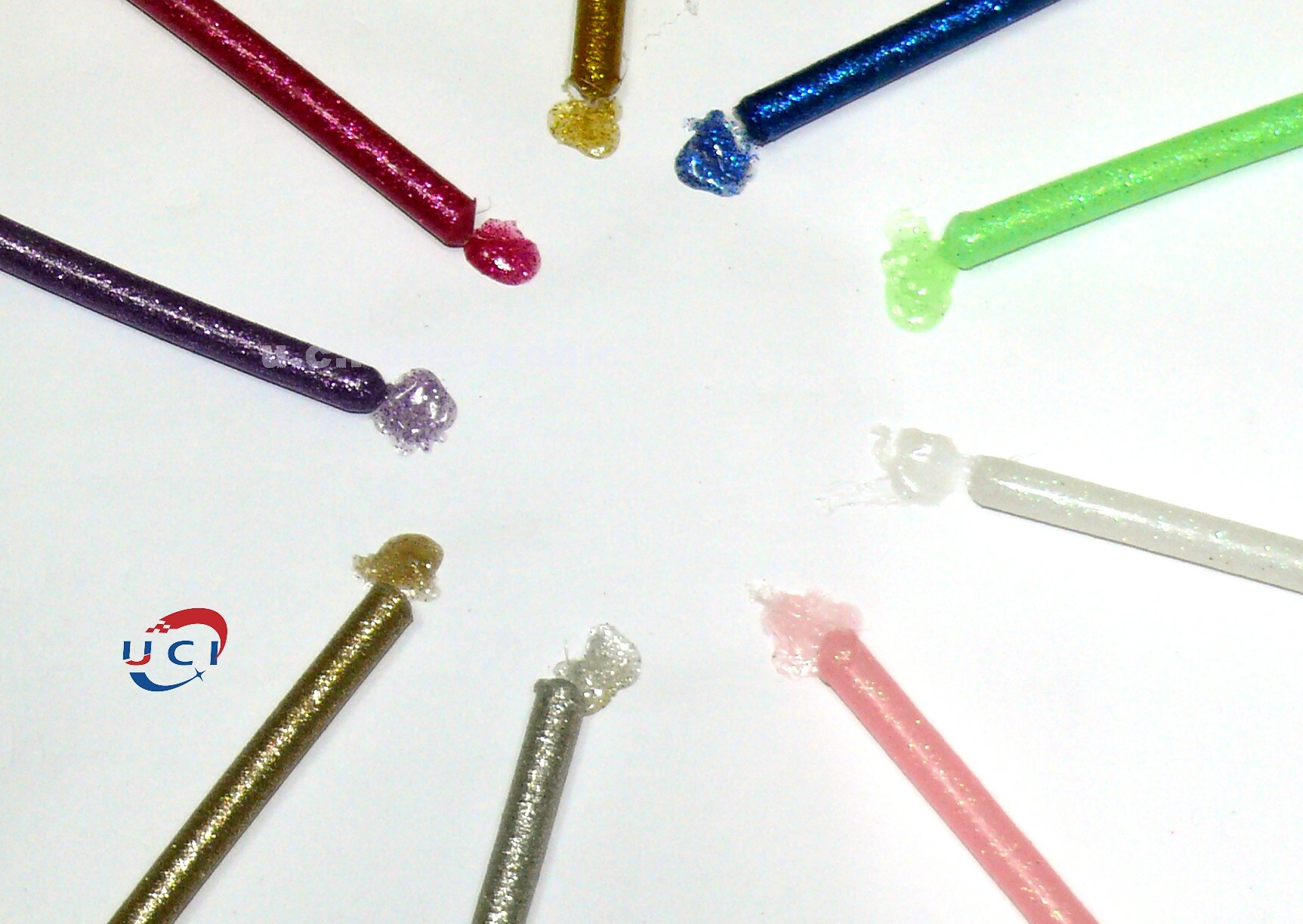 【UCI電子】(L-34) 彩色閃光熱熔膠棒 熱熔膠條 熱熔膠 7*100MM