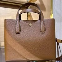[S] TORY BURCH BLAKE SMALL TOTE BAG,CORTADO/PINK MOON, 85985-907 (STB234)