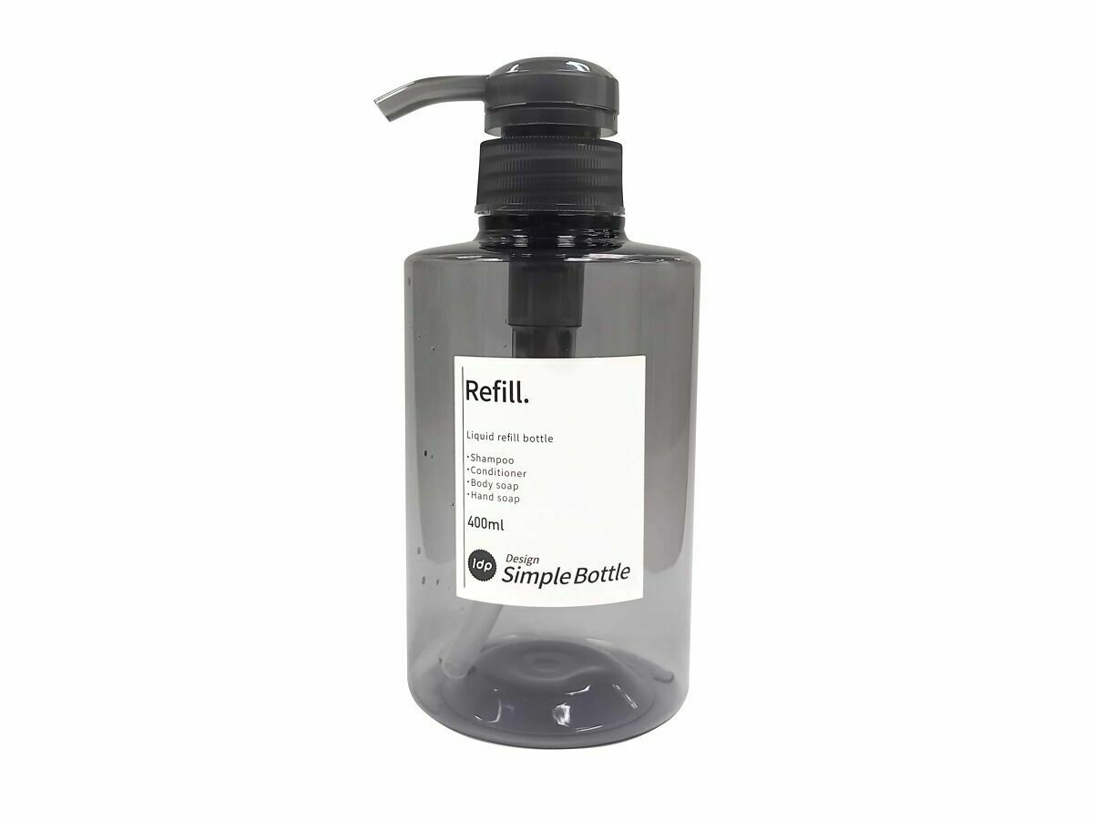 1dp按壓瓶/圓形灰色 400ml