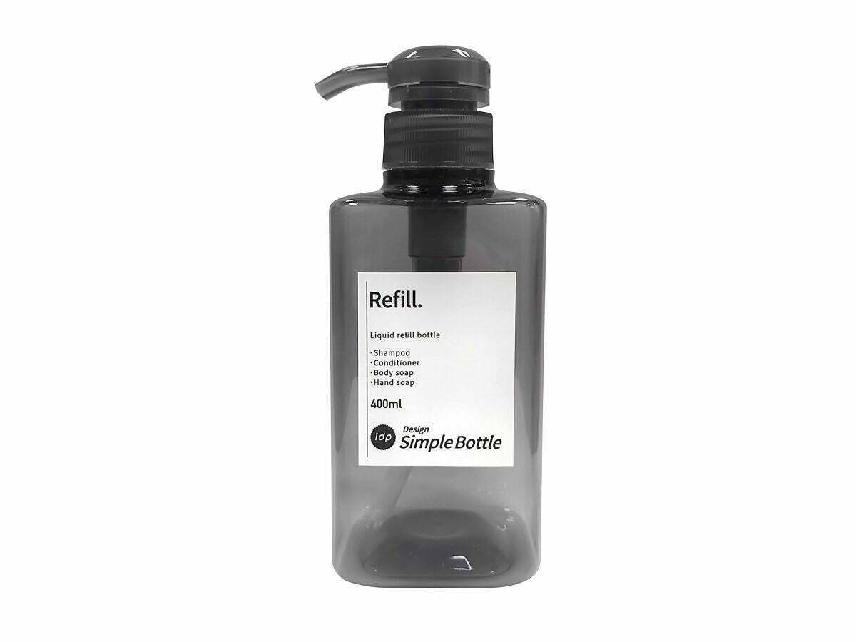 1dp按壓瓶/方形灰色 400ml