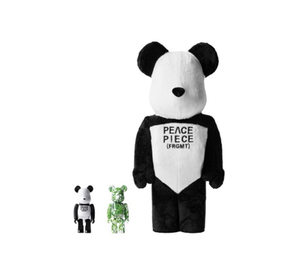 BE@RBRICK X 藤原浩 B@PANDA 聯名 閃電熊貓 400+100%+100% /1000% 庫柏力克熊 公仔模型 收藏