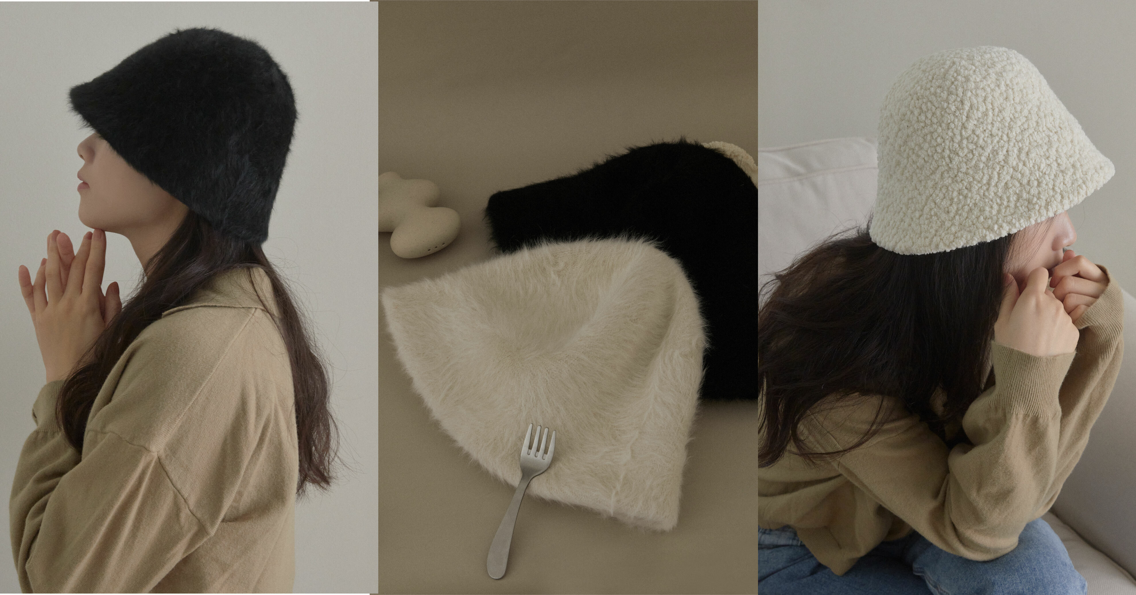 泰迪絨QQ毛帽子配件