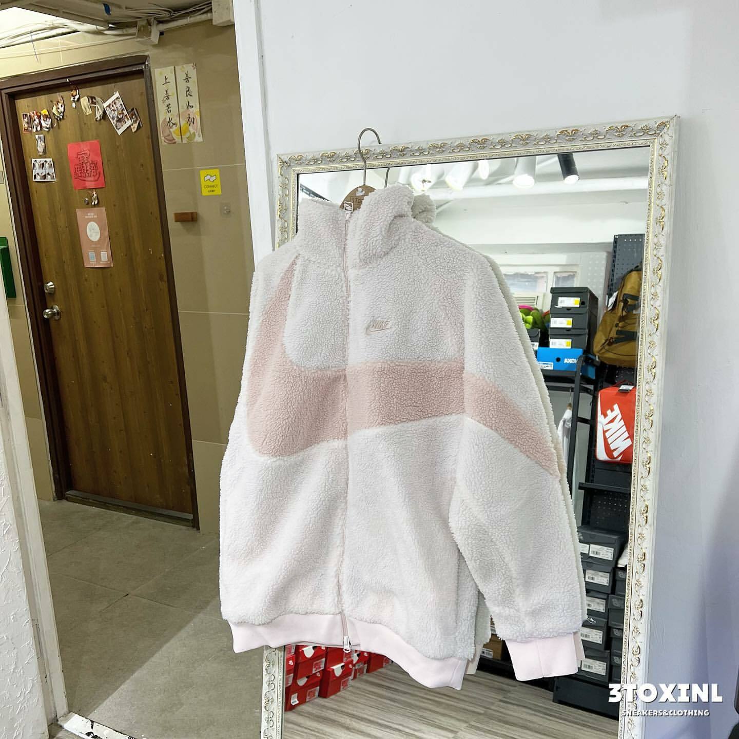 (預訂) Nike Big Swoosh Jacket - Soft Pink (毛毛面)