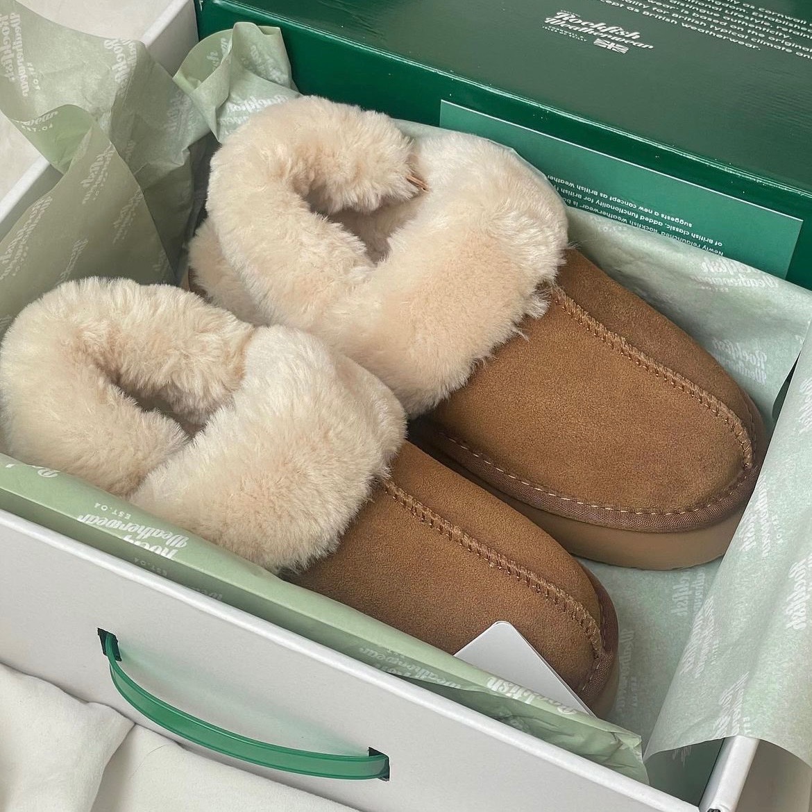 預購 ROCKFISH ORIGINAL兩穿厚底毛毛涼拖鞋