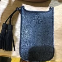 [S] TORY BURCH THEA CELLPHONE CROSBODY,BLACK, 139543-001 (STB249)