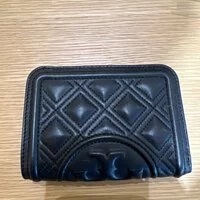 [S] TORY BURCH FLEMING MEDIUM SLIM WALLET,BLACK, 79404-001 (STB252)