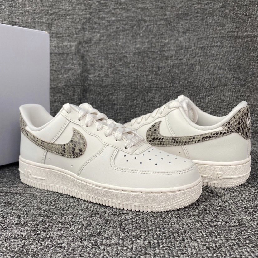 【APAIR】現貨 Nike Air Force 1'07 Low "Snakeskin Phantom" 蛇紋 女款 DD8959-002