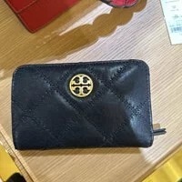 [S] TORY BURCH WILLA MEDIUM WALLET,BLACK, 87868-001 (STB259)