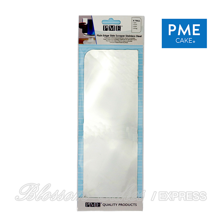 PME Plain Side Stainless Steel Scraper 10 x 3.5” (X Tall)