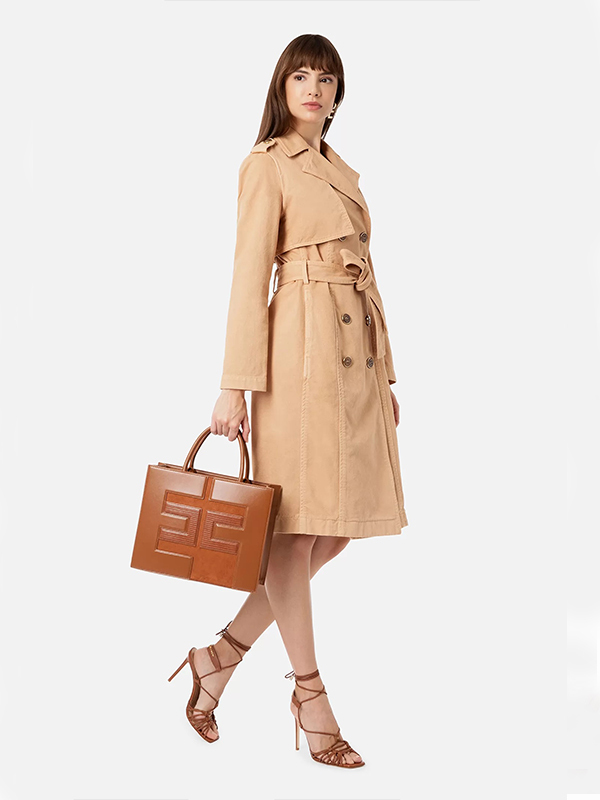 Elisabetta Franchi 綁帶率性長板風衣