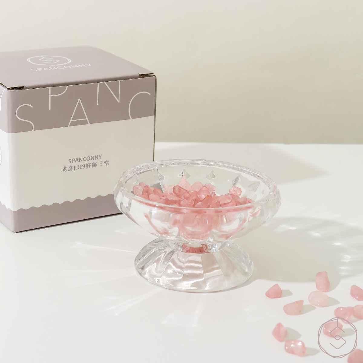 クリスタル消磁セット | ローズクォーツ