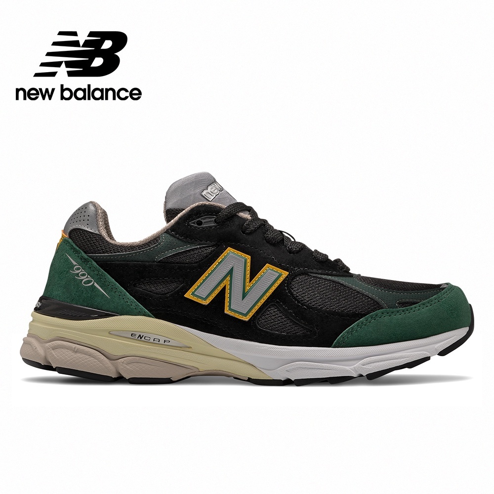 New Balance NB 英美製復古運動鞋 男 女 黑綠色 M990CP3-D DEC-