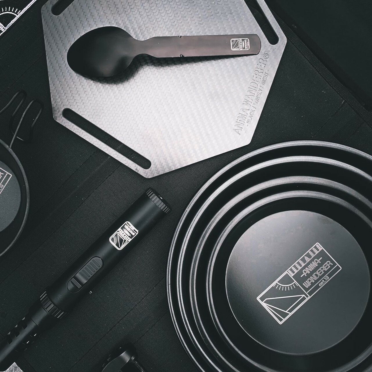 ANiMA WANDERER BLN-19 Dinner Plate set(4):Black 全黑餐盤套裝