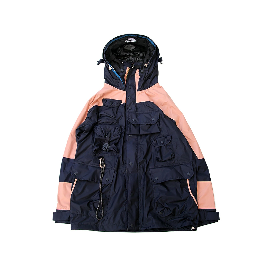 -(B7c01)- THE NORTH FACE UE M D2 DVT JACKET 2-AP 雙層帽 多口袋 防水機能外套-NF0A7QPS 深藍粉(RG1)