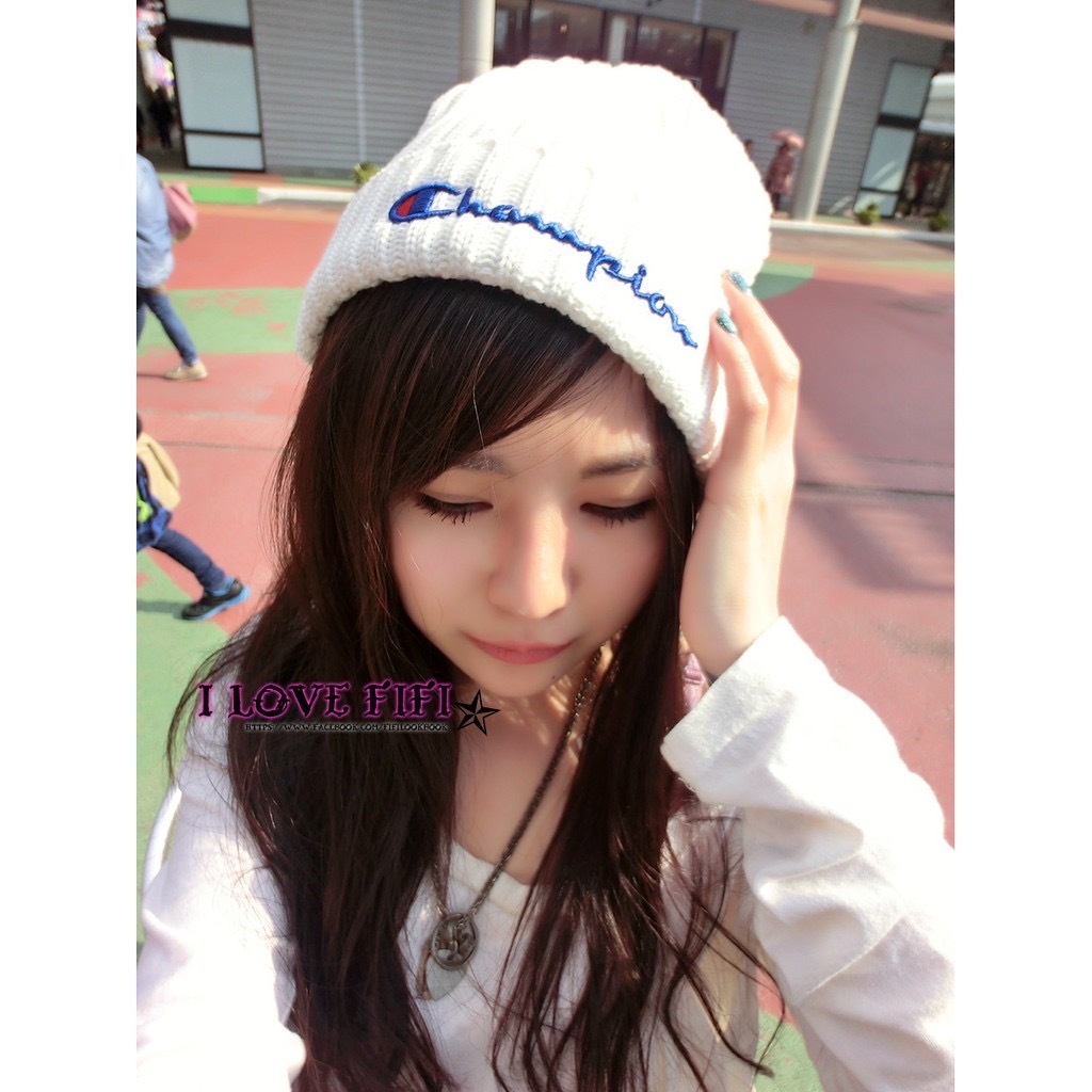 日本帶回champion正品限定款經典logo刺繡毛帽