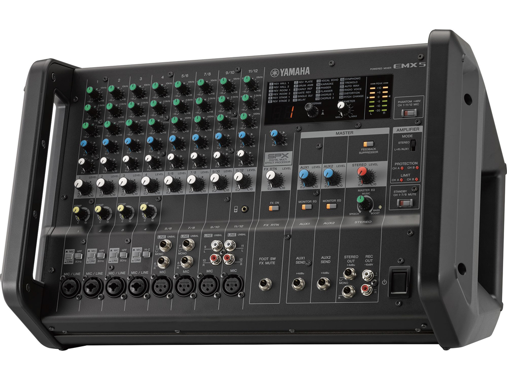 Yamaha YAMAHA - EMX系列專業型混音器 Powered Mixer 功率混音機 可搭配被動式喇叭 第 5 張圖片｜三峽吉他 / Bass