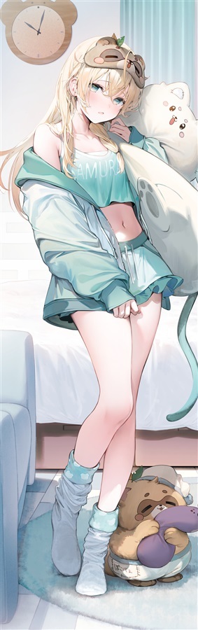 「再販」「同人代購」うみぼうず C101 きんにくぽよぽよ 風真いろは 等身大掛布