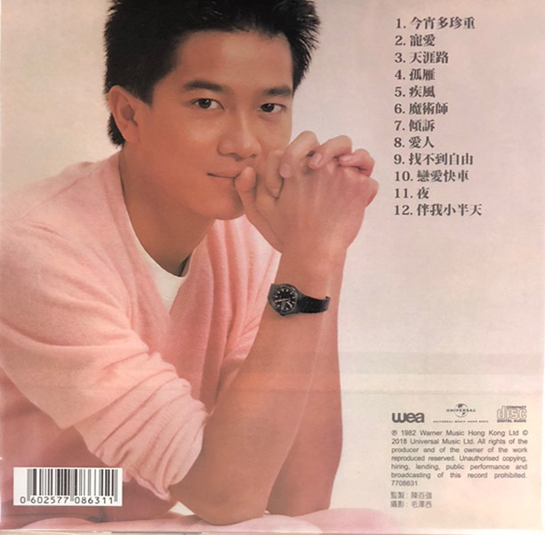 陳百強-傾訴(復黑王) CD DANNY CHAN