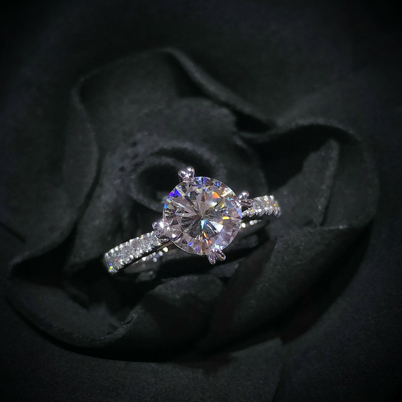 18K White Gold 1.52ct Diamond Ring