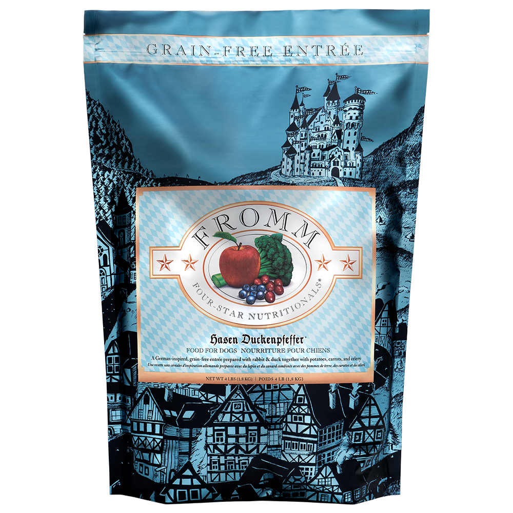 Fromm Grain-Free Dry Dog Food Hasen Duckenpfeffer Recipe．4lb/12lb/26lb