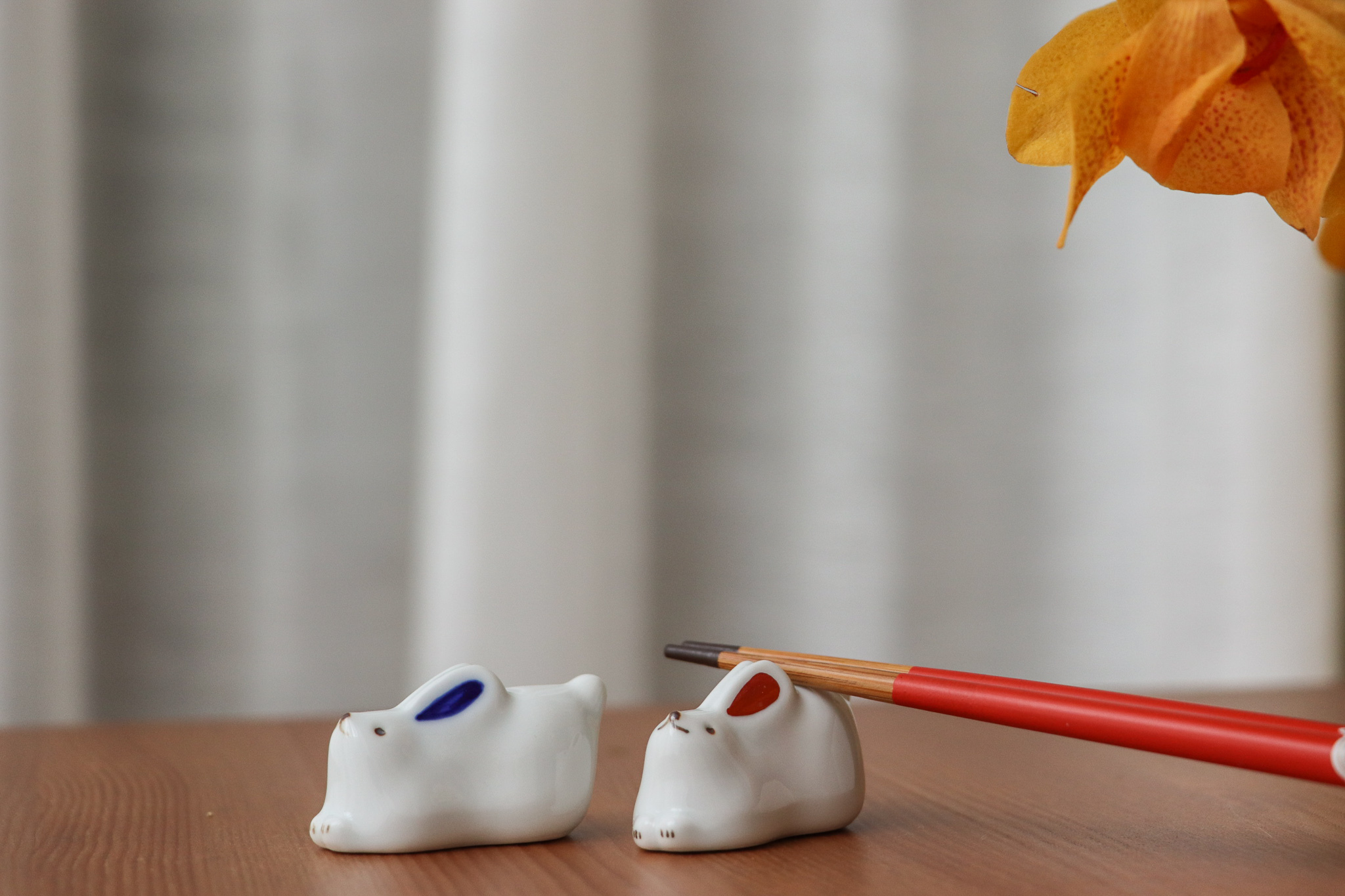 日本 波佐見燒 兔子 筷架