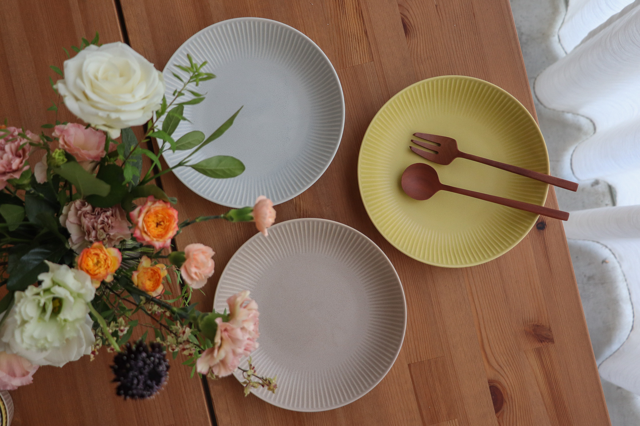 THE VESSEL 輕量 刻紋 義大利麵盤